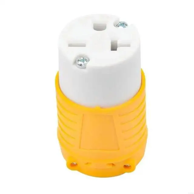 Alt view image 4 of 5 - NEMA 6-20P Replacement Connectors 20A 250V Extension Cord Ends Male/Female Plug