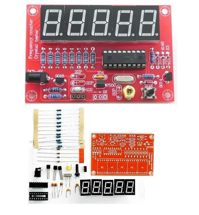 Alt view image 2 of 3 - DIY Kits RF 1Hz-50MHz Crystal Oscillator Frequency Counter Meter Digital LED tester meter For