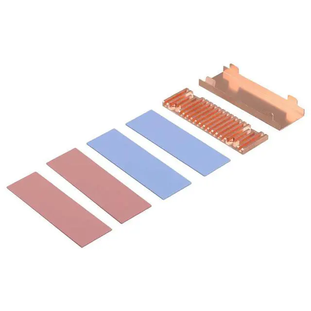 Alt view image 3 of 3 - Y95A-For M.2 NGFF Solid State Hard Drive Heatsink Ultra Thin Pure Copper Radiator Cooler for M2 NVME NGFF 2280 PCIE