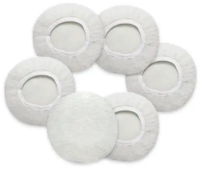 Main image of Elastic Band Reusable And Washable,For Car l Furniture For Detailing 9-10" Buffing Pads, Lamb Fleece Bonnets Snug Fi