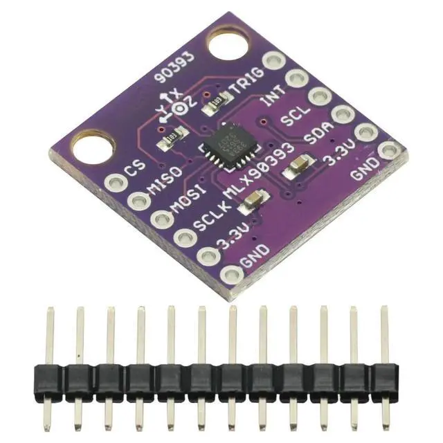 Alt view image 2 of 3 - 1pcs MLX90393 three digital Hall sensors 3D position of the rotational angular displacement Sensor Board Contactless