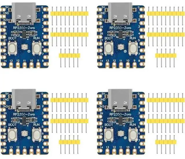 Main image of 4PCS For Raspberry Pi Pico Board RP2040 TYPE-C / MICRO Dual-Core 264KB 2MB Flash Pins Are Unsoldered