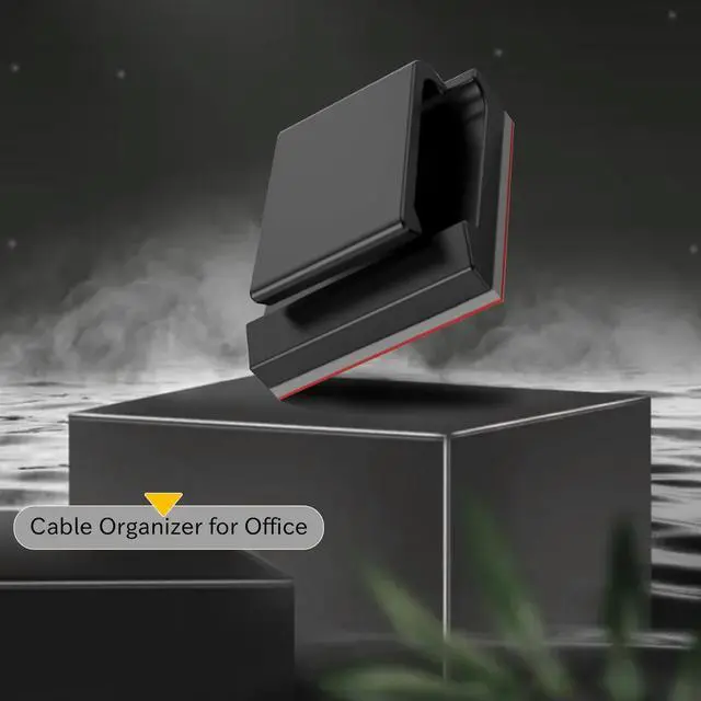 Alt view image 2 of 3 - YM-Adhesive Cable Clips, 100Pcs Cable Management Cable Organizer For Car, Home And Office (Black)