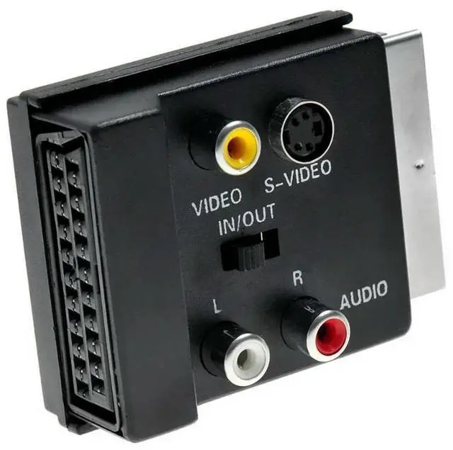 Alt view image 2 of 3 - SCART To 3RCA Jack S Video AV TV Converter with IN/OUT 20 Pin SCART To 3 RCA S-Video Audio Video Adapter Cable Connector Plug
