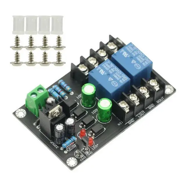 Alt view image 2 of 3 - 300WX2 Audio Speaker Protection Board Delay 2 channels DC Protection board for Class A Digital amplifier Board Module DC12-16V