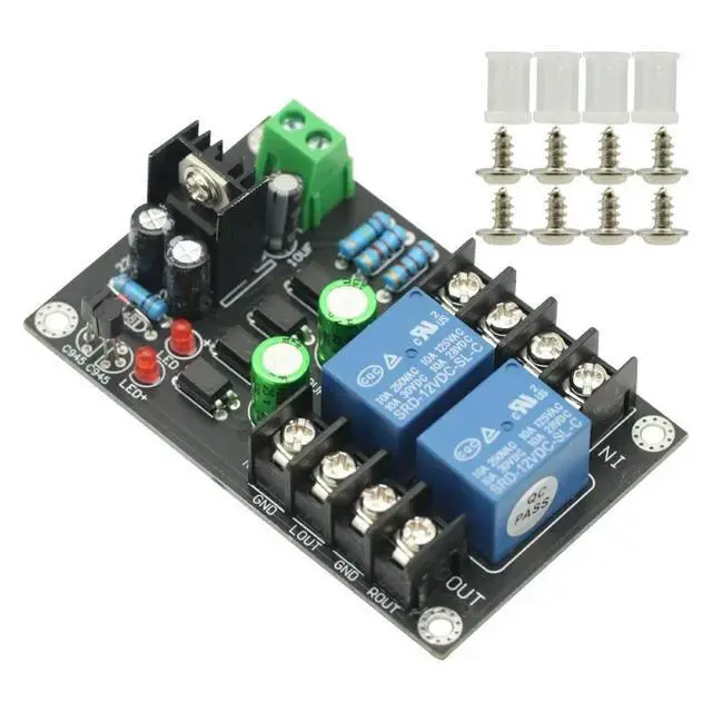 Alt view image 3 of 3 - 300WX2 Audio Speaker Protection Board Delay 2 channels DC Protection board for Class A Digital amplifier Board Module DC12-16V