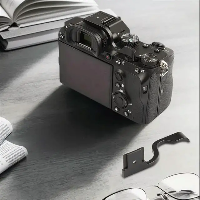 Alt view image 3 of 3 - YM-Alloy Thumb Rest Support Holder For A9 A7M3 A72 A7M2 A7S2 Cameras Enhanced Stability Comfort Grip Design