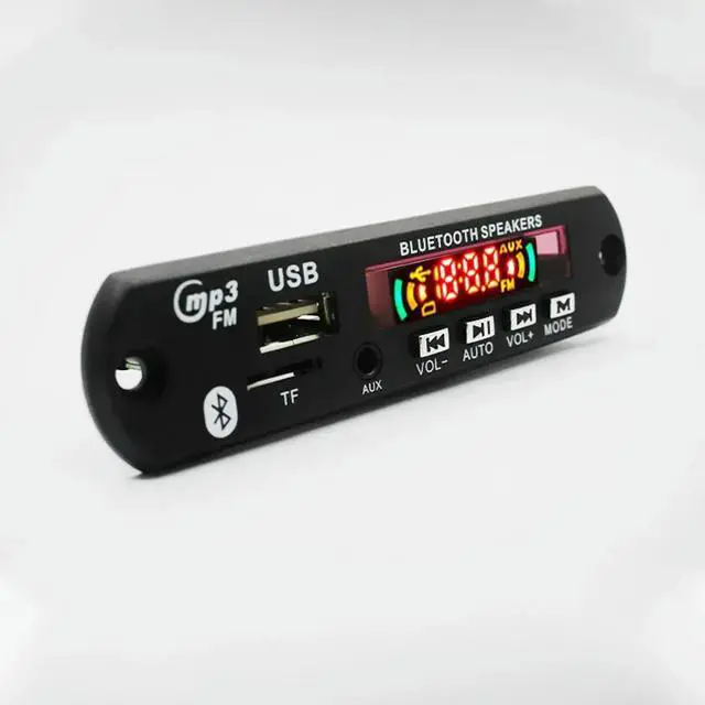 Alt view image 3 of 3 - 2*25W Class D Stereo Audio Digital Power Amplifier Decoder Bluetooth-Compatible DIY USB AUX Record FM Radio MP3 Player Module