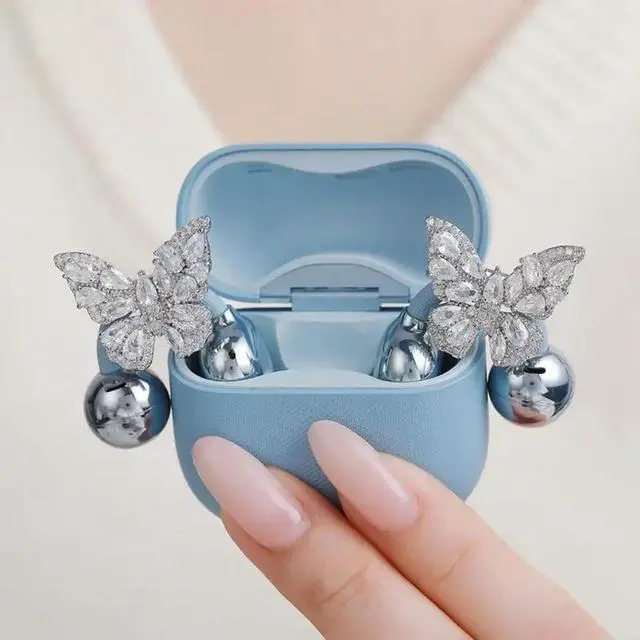 Alt view image 5 of 6 - 2025 Stylish Zircon Butterfly Ear Clip ly Fit for Freeclip 1/2 Headphones Charm Without Affecting Sound