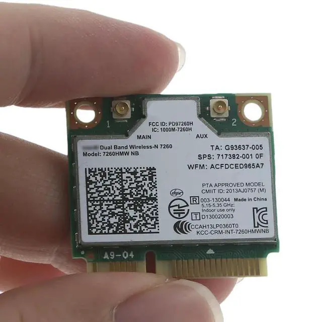 Alt view image 6 of 6 - 7260 7260NB 7260HMW for nb Card 717382-001 Dual Band 300Mbps Mini PCIE Wlan Adapter Connector forLapto
