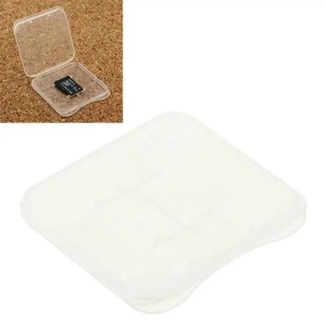 Alt view image 4 of 6 - 100 PCS Transparent Plastic Card Box for Micro SD Card (TF Card)
