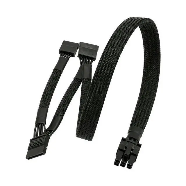 Alt view image 4 of 6 - 2025 Professional 6Pin To 3SATA Power Splitter Cable For Hard Drive Power Supply