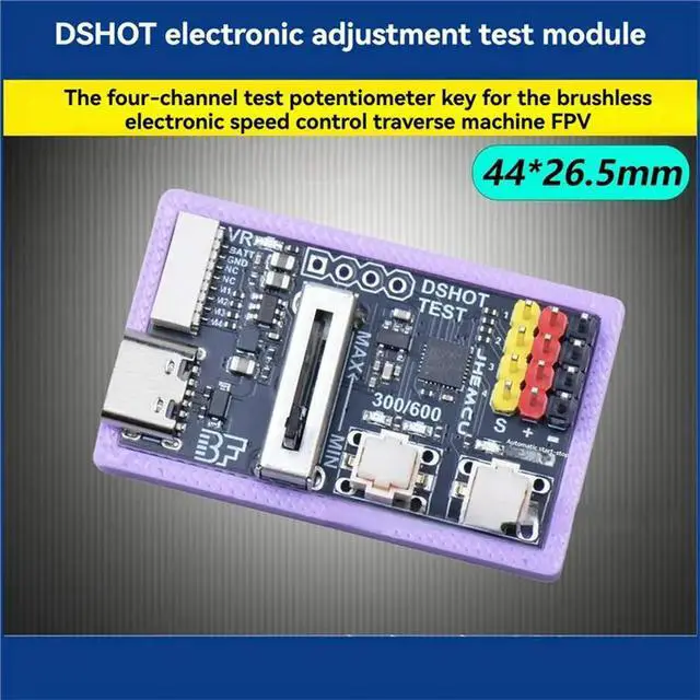 Alt view image 2 of 3 - For DSHOT 300 600 ESC Tester Module Brushless Functionality Potentiometer Button For DSHOT ESC Testing Tool