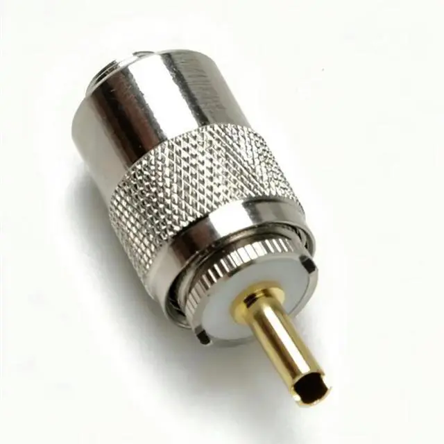 Alt view image 2 of 3 - PL-259 PL259 6-Pack Coax Connectors 50 Ohm UHF Male Solder Plug With Reducer For RG8X RG59 RG8 RG213 LMR240