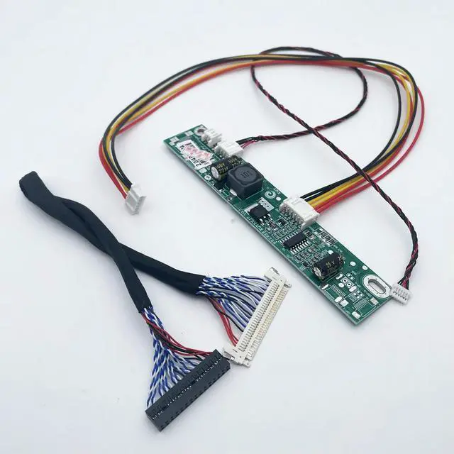 Alt view image 3 of 3 - cable inverter kit 30pin 2ch 8bit LVDS cable 25cm+ 6PIN led inverter for LCD computer repair FIX-30P-S8 for 21.5 M215HW01 VB
