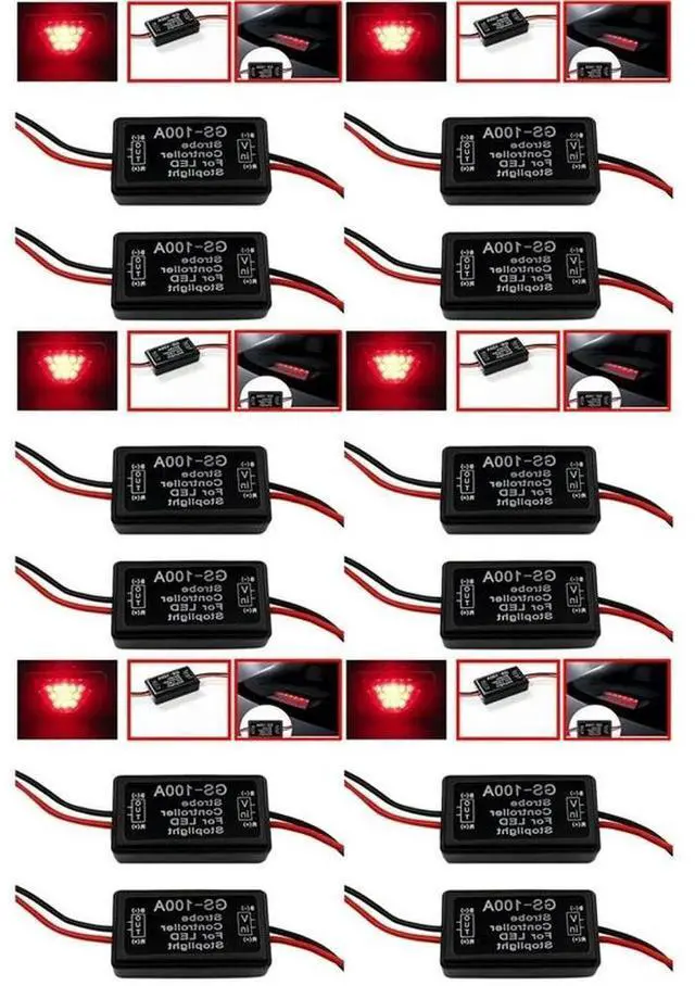 Main image of 6X Car Gs-100A Led Brake Light Flash Controller