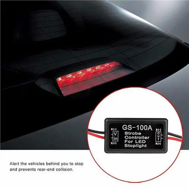 Alt view image 2 of 6 - 6X Car Gs-100A Led Brake Light Flash Controller