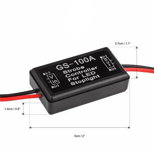 Alt view image 3 of 6 - 6X Car Gs-100A Led Brake Light Flash Controller