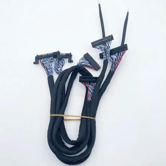 Alt view image 2 of 6 - 3pcs lvds cable FIRE41P 2ch 10-bit LVDS cable 550cm for 120Hz turn board TV screen cable