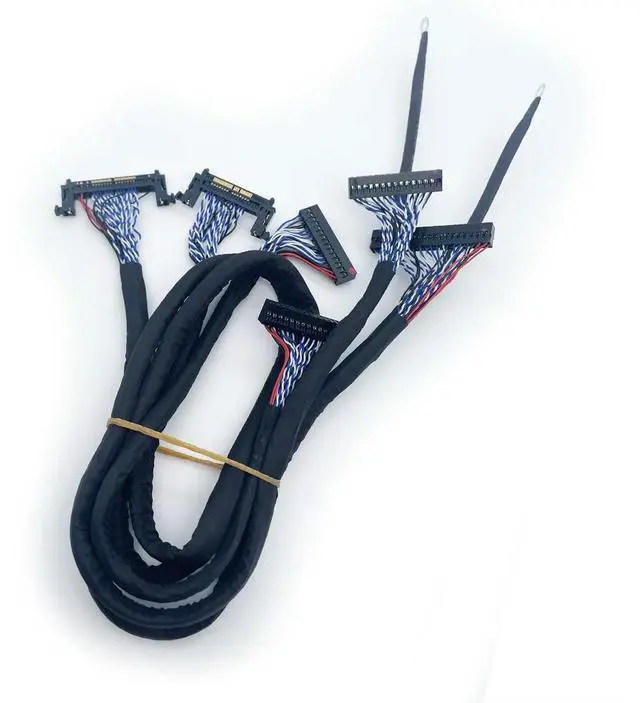 Alt view image 3 of 6 - 3pcs lvds cable FIRE41P 2ch 10-bit LVDS cable 550cm for 120Hz turn board TV screen cable