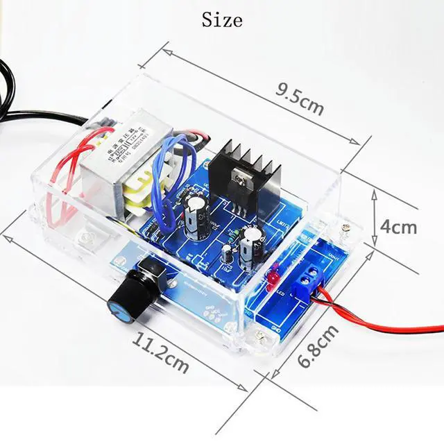 Alt view image 3 of 3 - lm317 adjustable power supply kit 220V to 12V 2W power diy soldering project for Electronic Practical Training