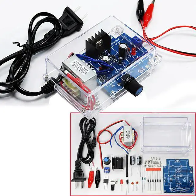 Main image of lm317 adjustable power supply kit 220V to 12V 2W power diy soldering project for Electronic Practical Training