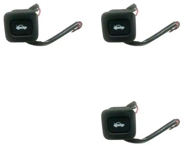 Main image of 3X Rear Trunk Door Open Button Switch- Trunk Lid Switch For Hyundai Elantra/ Avante HD 2007-2010 93555-2H000 (Black)