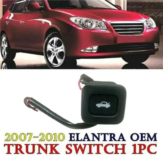 Alt view image 2 of 3 - 3X Rear Trunk Door Open Button Switch- Trunk Lid Switch For Hyundai Elantra/ Avante HD 2007-2010 93555-2H000 (Black)