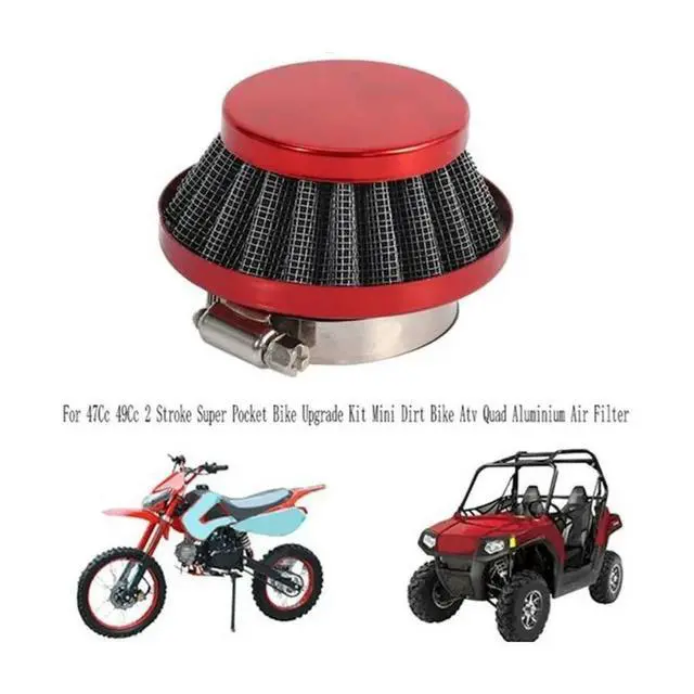 Alt view image 3 of 3 - For 47Cc 49Cc Mini Motorcycles Compatible 3Pcs Universal Carburetor Interface Filter Intake Air Filter- 42Mm Interface