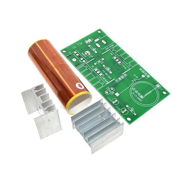 Alt view image 2 of 6 - DIY electronic kit Tesla coil generator kit 15W for Plasma horn speaker DIY soldering project kit for learning
