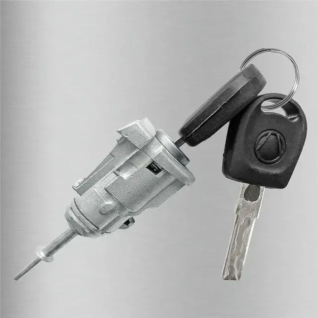 Alt view image 3 of 6 - 604837167 Left Door Lock Cylinder With 2 Keys For VW