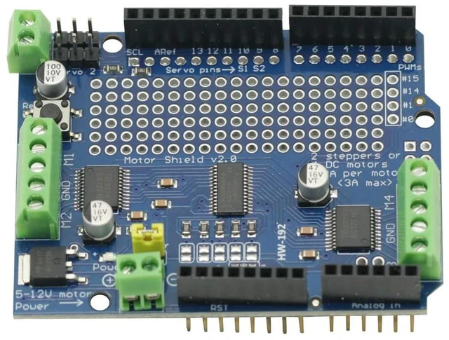 Alt view image 2 of 6 - TB6612 Mosfet Stepper Motor PCA9685 Standard IIC I2C PWM Servo Driver Shield V2 For Robot PWM Mega R3 Replace L293D