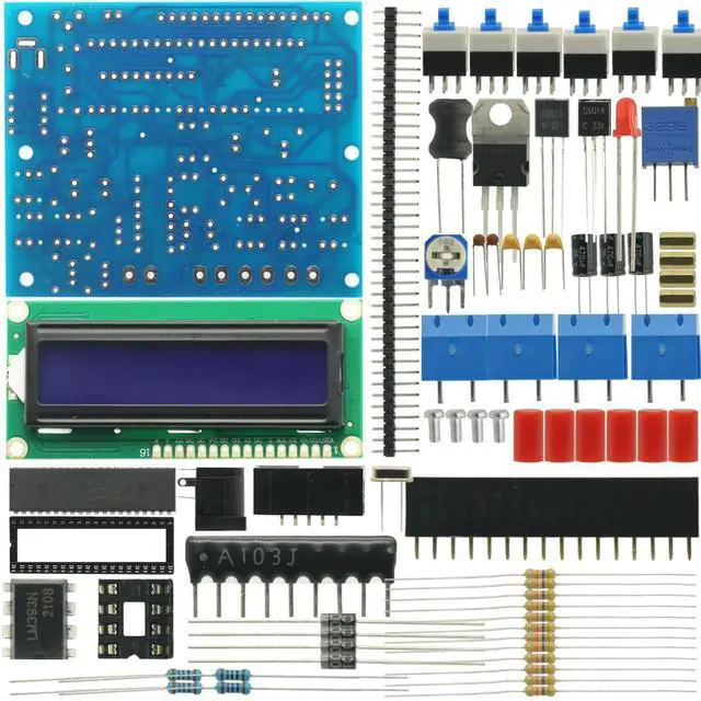 Main image of DIY Kit LCD Digital Secohmmeter Frequency Capacitance Inductance Meter Cymometer CF Inductor Capacitor Tester Permittimeter