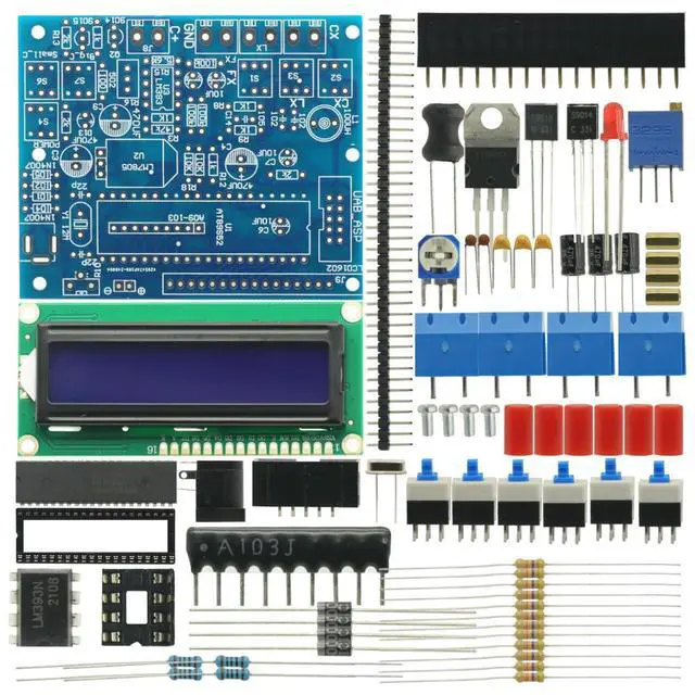 Alt view image 3 of 3 - DIY Kit LCD Digital Secohmmeter Frequency Capacitance Inductance Meter Cymometer CF Inductor Capacitor Tester Permittimeter