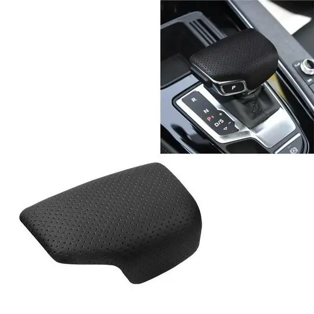Alt view image 2 of 3 - Gear Shift Head Cover Gear Shift Knob Protective Cover For Audi A4 A5 Q7 Car Interior Accessories