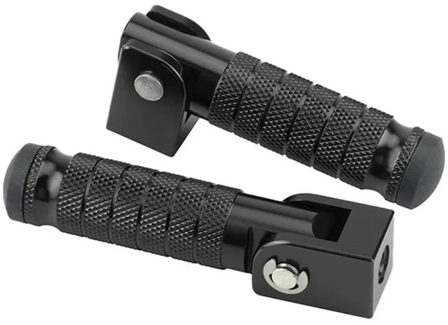 Main image of M8 Screw Motorcycle Rear Footrest Pedal Foldable Aluminum Alloy Back Footpegs Motorcycle Footrests
