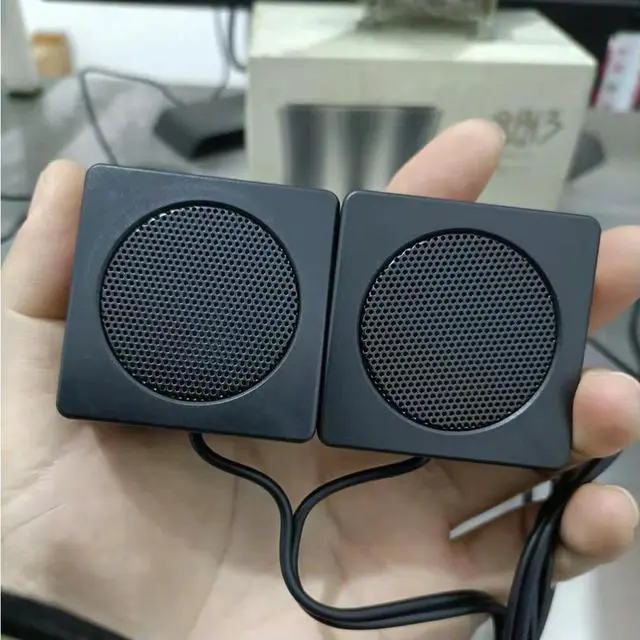 Alt view image 2 of 3 - USB speakers for pc 4747 iron netting double-sided tape type plug and play