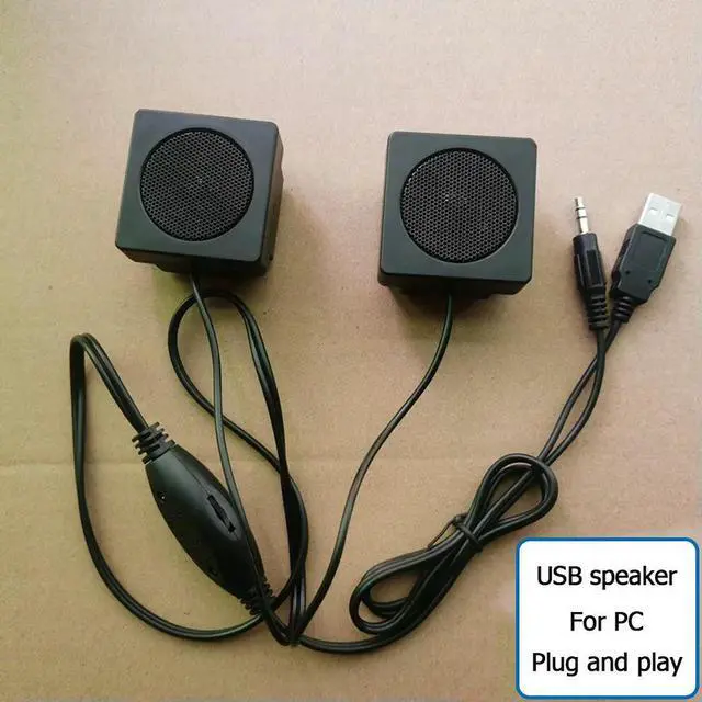 Main image of USB speakers for pc 4747 iron netting double-sided tape type plug and play
