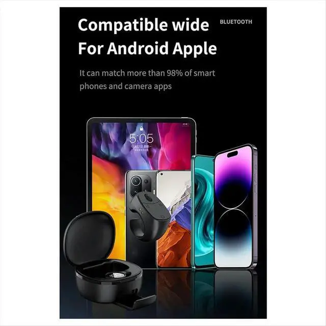 Alt view image 2 of 6 - JX-12 Roller Fingertip Ring Remote Control Bluetooth Mobile Selfie Mice Video Automatic Page Turner Browsing