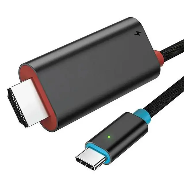 Alt view image 3 of 3 - USB C To -Compatible Cable Adapter Dock Station 4K@60Hz Travel TV Dock Connector For Switch 2 Steam Deck