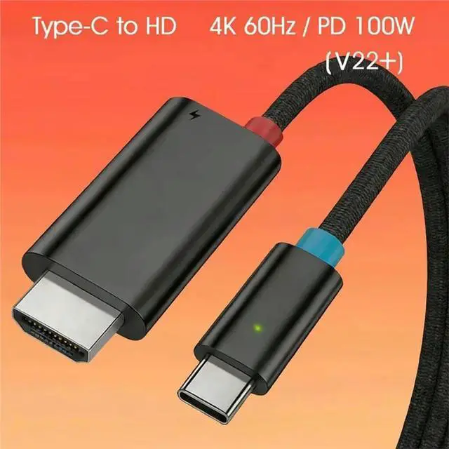 Alt view image 2 of 3 - USB C To -Compatible Cable Adapter Dock Station 4K@60Hz Travel TV Dock Connector For Switch 2 Steam Deck