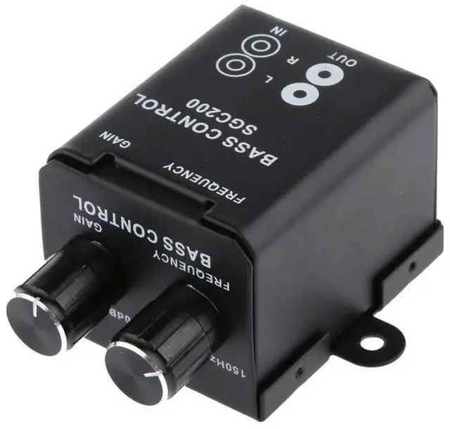 Main image of Bass Remote Volume Control Knob RCA Level Frequency Equalizer for Car Audio Amplifier Earbud
