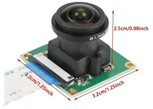 Main image of YM-5MP OV5647 For Raspberry Pi Camera Module With Wide Angle Lens 175 Degree Parts Accessories 1 PCS