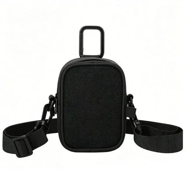 Main image of 2025 Travel Shoulder Bag with Carabiner For GO 5/GO 4/GO 2 Small Music Player And On The Go Use Black