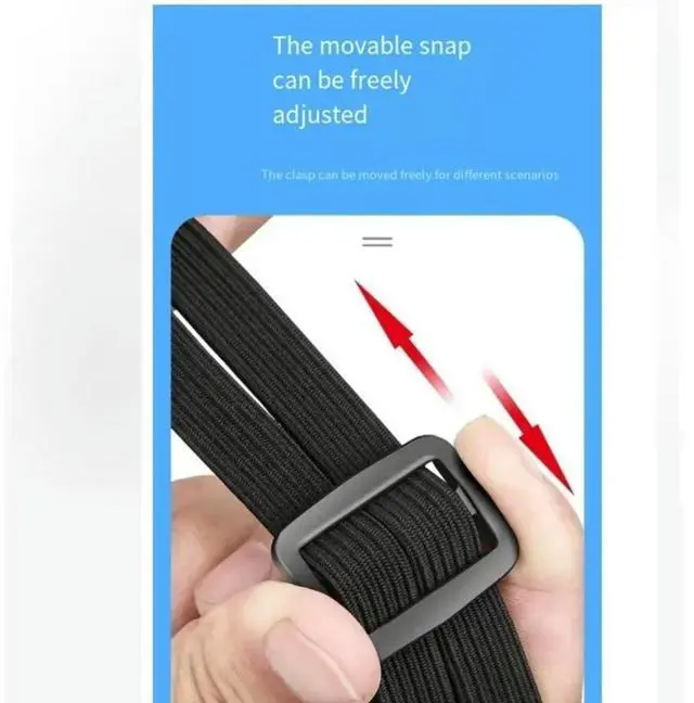 Main image of Motorcycle Accessories 6PCS Helmet Rope High Retractable Black Luggage Mesh Elastic Strap