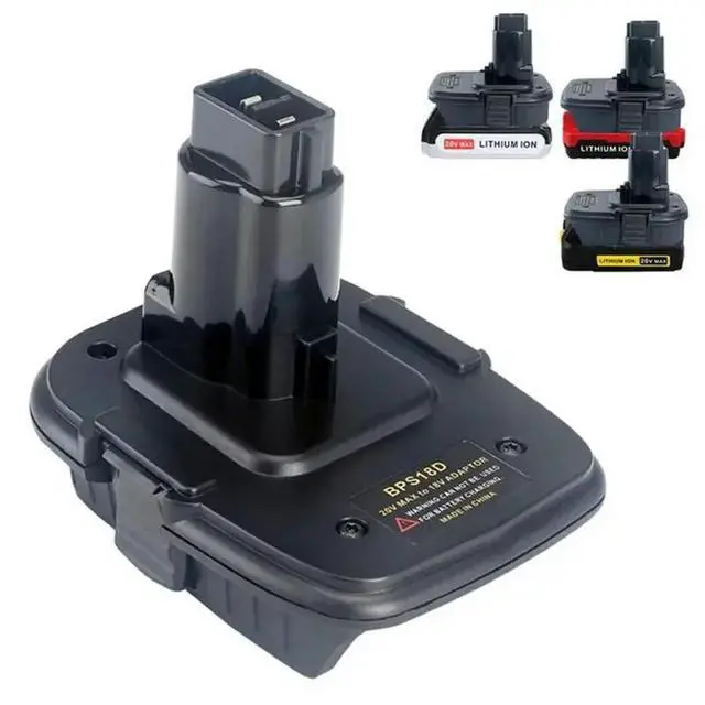 Alt view image 3 of 6 - For Black Decker Porter Cable 18V Lithium Converter- BPS18D Adapter For 18V NI-CD/NI-MH