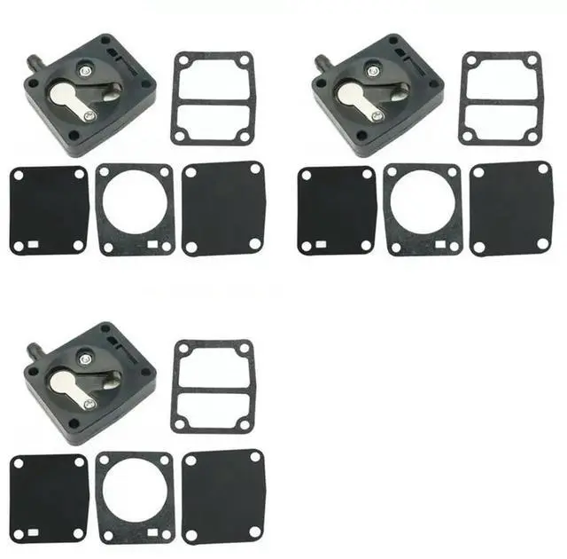 Main image of 3X Fuel Pump Repair Kit For Outboard 2-Stroke 9.91520256L2/ 6L3 Series Replace 682-24412-01