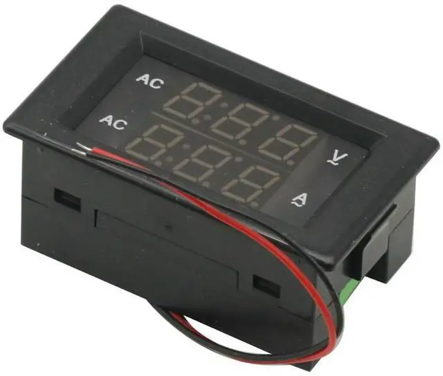 Main image of AC 80V-300V 100A Voltmeter Ammeter Green+Red LED Dual Digital Volt Amp Meter Gauge