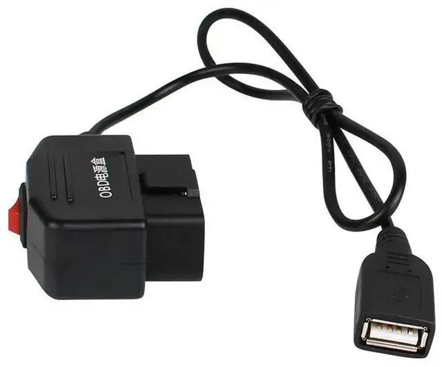 Main image of 24 Hours Parking Monitoring 5V 3A USB Car Charge Cable OBD Hardwire Kit with Switch Wire for Dash Cam Camcorder Vehicle DVR
