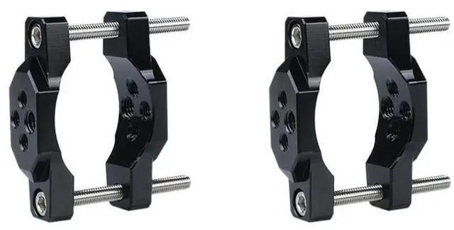 Main image of 2X Aluminum Alloy 17-54Mm Motorcycle Headlight Bracket Bumper Mount Clamp Auxiliary Spotlight Fog Lamp Holder Accesories